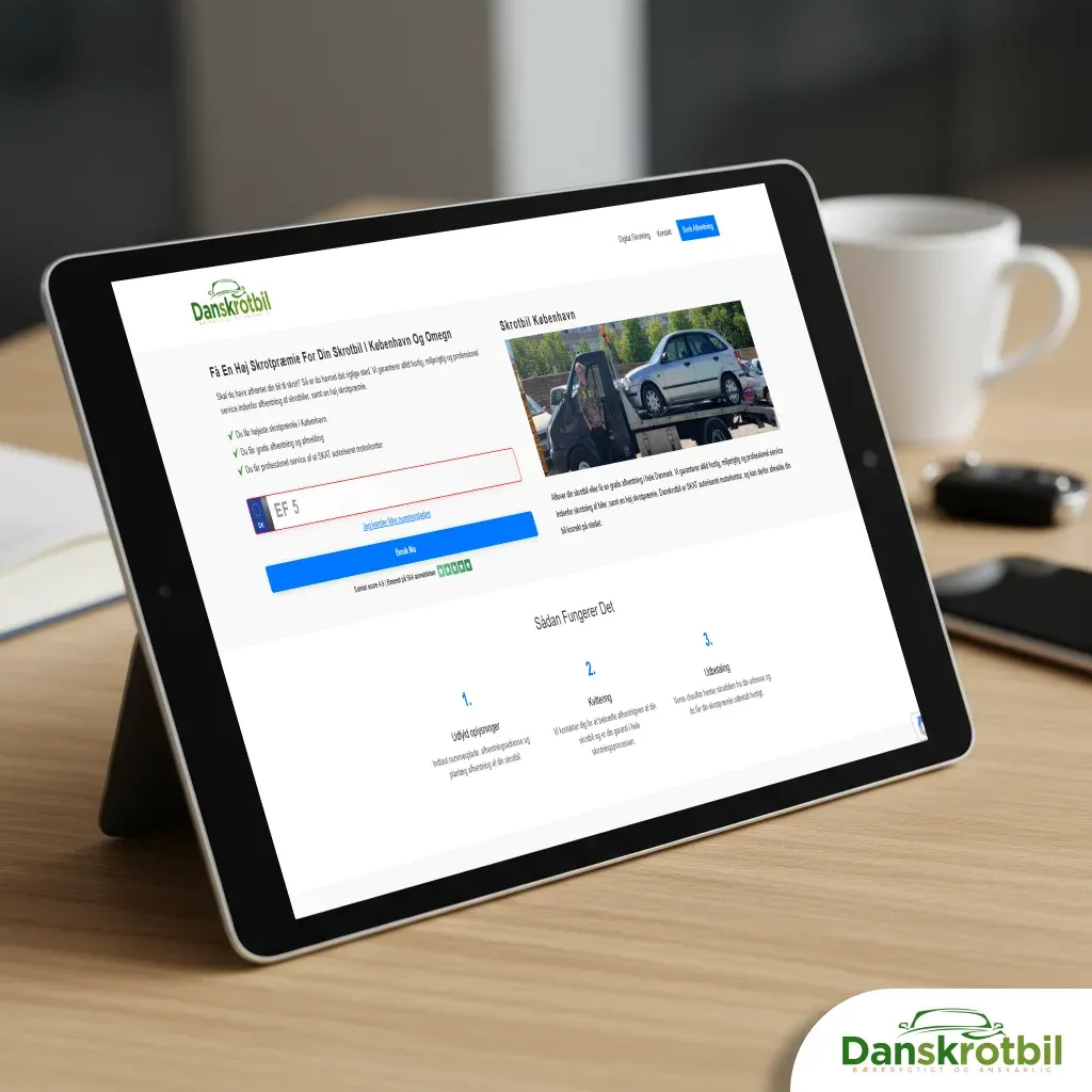 autoophug med booking og afhentning af skrotbil