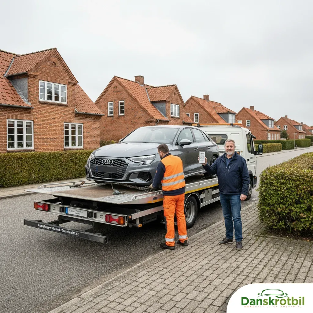 autoophugger Næstved med booking og afhentning af skrotbil