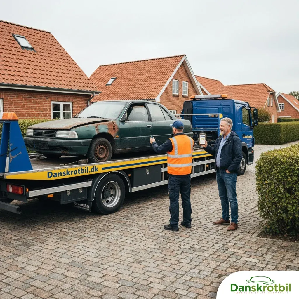 autoophugger med booking og afhentning af skrotbil