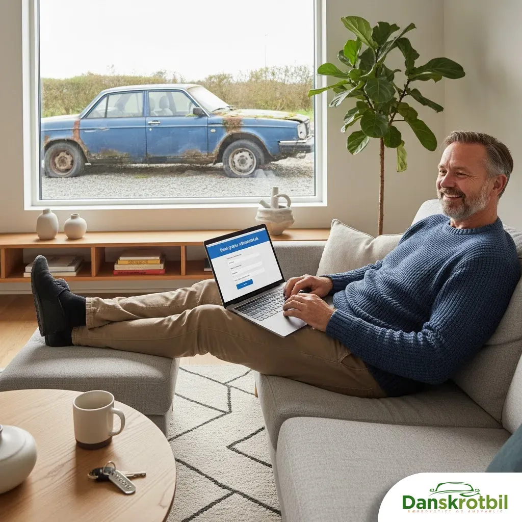 Hvis du har en bil, der skal til autoophugger, kan du nemt booke afhentning direkte her på siden. Det tager kun få minutter at udfylde formularen, og herefter vender vi hurtigt tilbage, så du kan få en løsning uden ventetid. Vi tilbyder gratis afhentning, hjælp til afmelding og professionel service hele vejen gennem processen. Uanset om bilen står i indkørslen, på en parkeringsplads eller i en garage, kan vi hjælpe med at få den hentet og sendt videre til korrekt behandling. Når du vælger DanskRotbil, får du en bookingside med fokus på enkel bestilling, høj service og tryg håndtering. Book i dag og få en hurtig og professionel løsning til din bil, der skal til autoophugger.