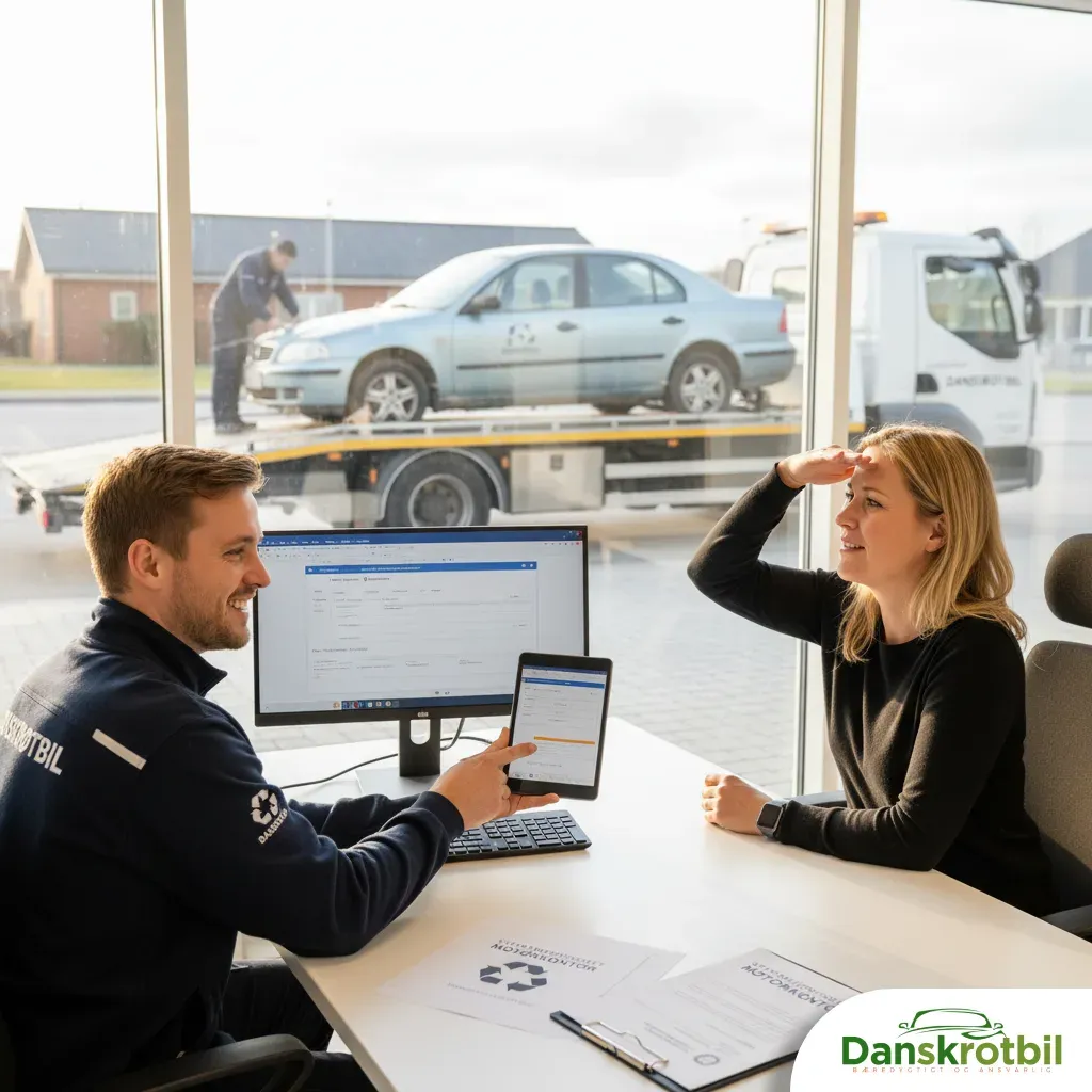 afmelding af bil til skrot hos statsautoriseret motorkontor