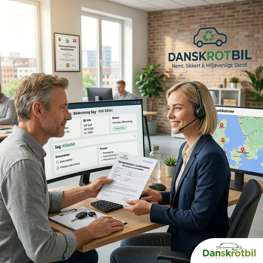 bilskrot med hjælp til afmelding og ligetil proces